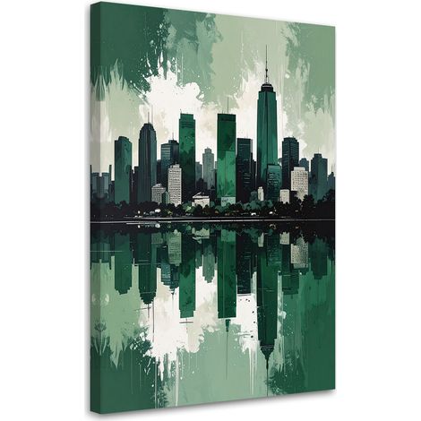 Quadro su tela, Edifici moderni della città Verde, 20x30 (1/5)