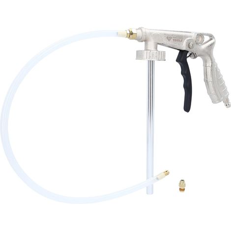 Pistolet à peinture pour adhésif de blindage de châssis, peinture granulaire protectrice antirouille pour châssis automobile (1/5)