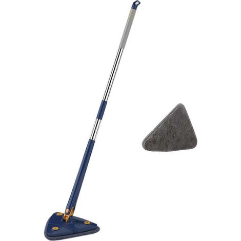 Balai de nettoyage télescopique rotatif en microfibre, outil de nettoyage domestique, A-- (1/5)