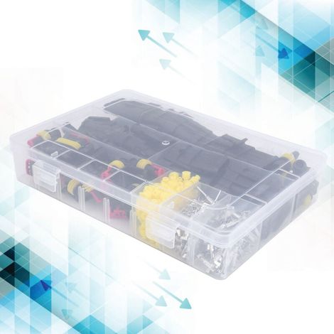 - Juego de 352 bloques terminales para conectores de cables automotrices HID a prueba de agua (1/5)