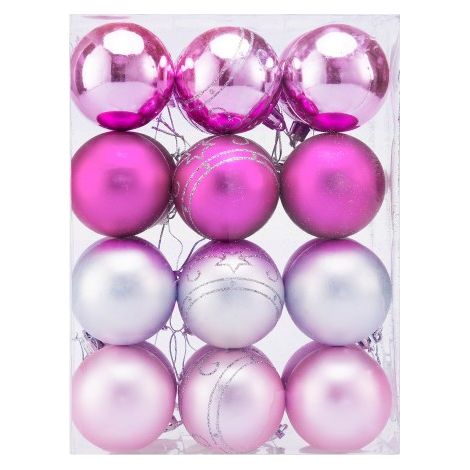24 Boules de Noël Roses pour décorer votre sapin de Noël (1/5)