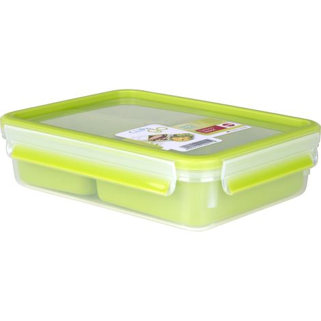 Clip & Go Snack rechteckig mit Einsätzen 1,2l (1/4)