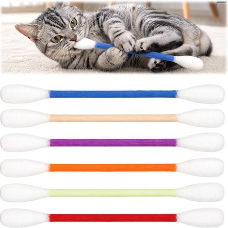 Lot de 6 Bâtons de Jeu – Chat, 16 cm, Coton-Tige (1/5)