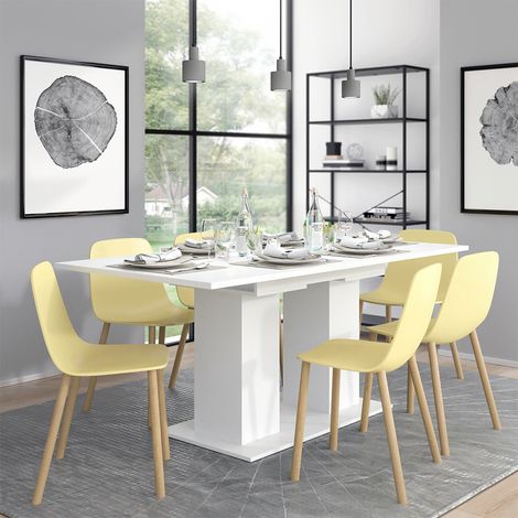 Mesa de comedor Dix, Blanco, 140 x 90 cm, Vicco (1/5)