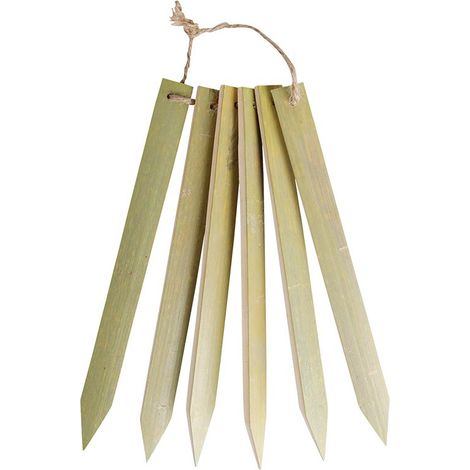 Lot de 6 marquoirs de plantation Bambou