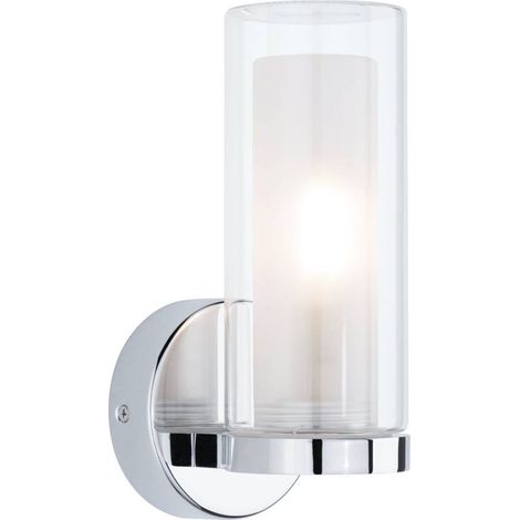 Applique Luena - Sans ampoule - IP44 - E14 - Chromé/verre (1/5)
