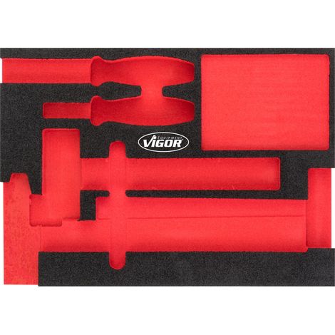 VIGOR Insert en mousse souple, vide V5085-L (1/3)