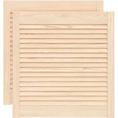 Maison Exclusive - Ante con Design a Lamelle 2 pz 61,5x59,4 cm in Legno di Pino