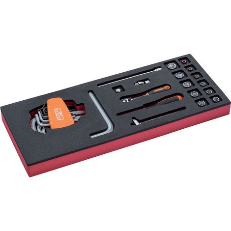 Contenitore per attrezzi bahco fit&go 1/3 vassoio schiuma resistente UV