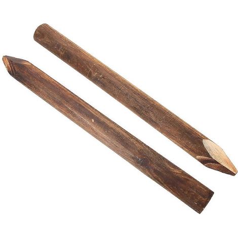Lot de 2 poteaux de clôture de jardin, piquets de bordure de parterre de fleurs, supports d'arbres, poteaux en bois pour la fabrication de clôtures (1/5)