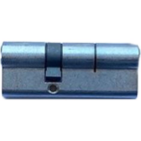 CILINDRO PROFILATO MODULARE SERIE 'EVO K1 TOP' mm 26+10+26 = 62 (31+31) cromo satinato  - SECUREMME