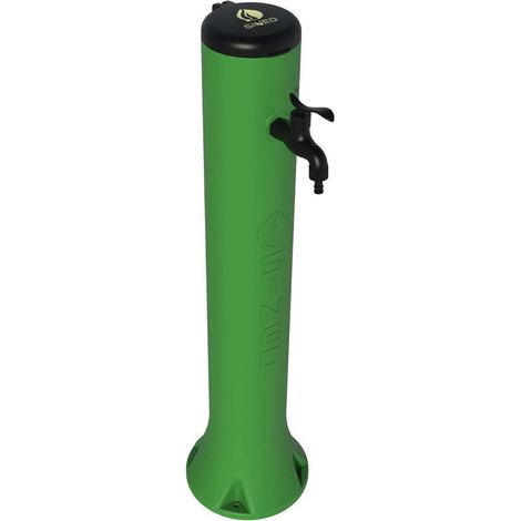 Sined Tritone Fuente De Jardín En Hdpe Con Gancho Para Manguera h 100 Cm Verde