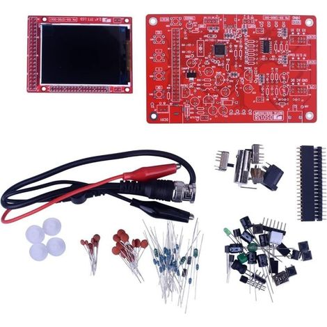 Kit Oscilloscope numérique 2,4" TFT 1 Msps avec pièces de bricolage + sonde 13803K (SMD pré-soudé) (1/5)