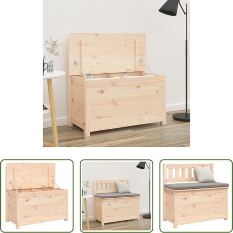 vidaXL Massivholz Bank -  Sitzbank 80x41x77 cm Massivholz Kiefer