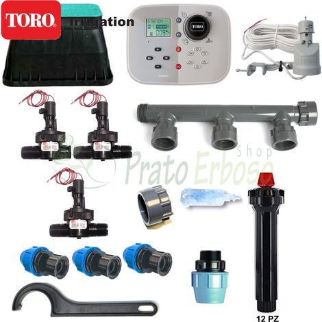 Kit d'irrigation 3 zones 24V Toro Tempus avec arroseurs