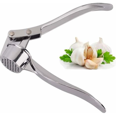 Presse-ail de cuisine professionnel, hachoir à ail, broyeur à gingembre, presse-ail robuste, broyeur à ail, broyeur à ail convivial, facile à nettoyer et durable. (1/5)