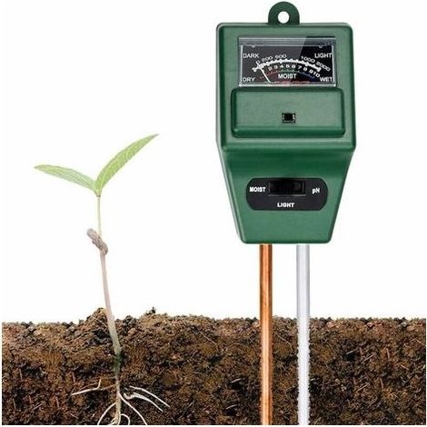 Testeur ph Terre 3 en 1 Testeur ph Sol, Soil Tester Kit Testeur Humidité Plantes PH Terre Metre Sol pour Fleurs/Herbe/Plante/Jardin/Ferme/pelouse 2905038MM (1/5)