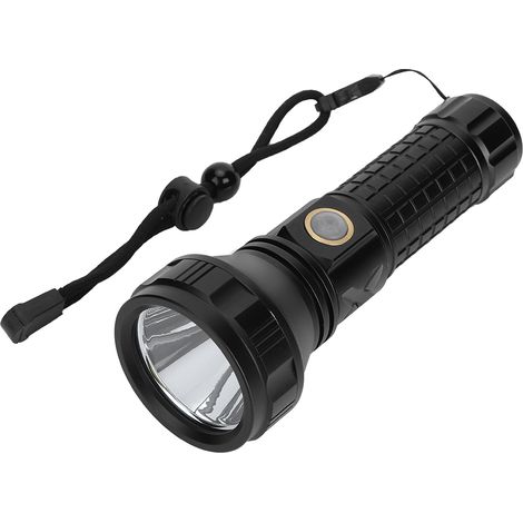 SST40 LED-Taschenlampe, USB-aufladbar, 7000 K, 1600 lm, 3 Leuchtmodi, IPX5 wasserdicht für den Außenbereich (1/5)