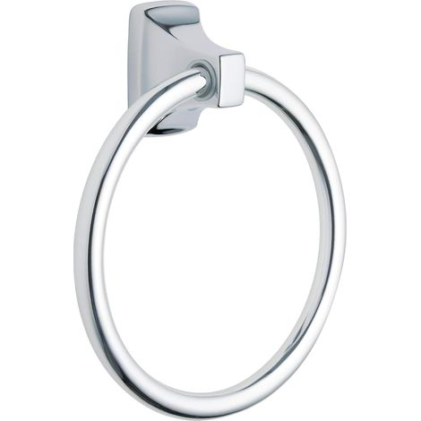 Anneau porte-serviettes de salle de bain moderne, 6,9 pouces de diamètre, chromé. (1/5)