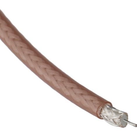 Câble coaxial RG179 RS PRO, Marron, Eca ( Prix pour Bobine de 25 Mètres ) (1/2)