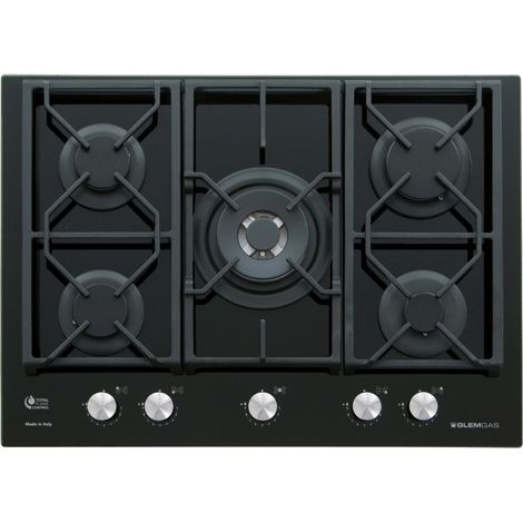 Glem Gas GV755XBK piano cottura Nero Da incasso 70 cm 5 Fornello (i) (1/2)
