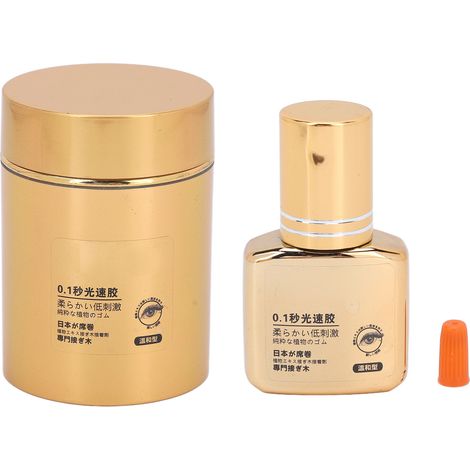 Colle pour extensions de cils 0.1s séchage ultra rapide 10ml, adhésif longue tenue et forte puissance (1/5)