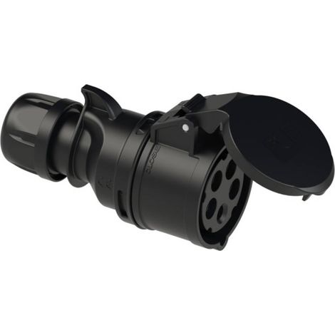 FEMELLE CEE 16 A 5 PÔLES PCE VENTTECHNIK 215-6X 400 V NOIR 1 PC(S) (1/3)