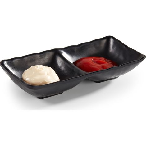 Pot à Sauces en Mélamine 2 Compartiments - Pujadas
