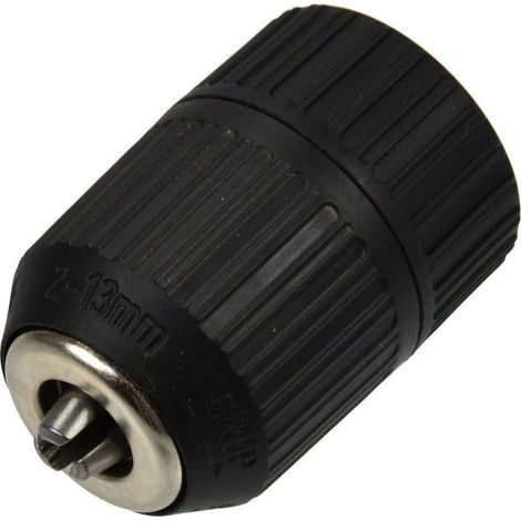 Geko G00510 - Portabrocas para taladro 2-13 1/2 sin llave, color negro