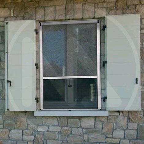 ZANZARIERA KIT BIANCO 140/120X160 AP. VERTICALE MAURER
