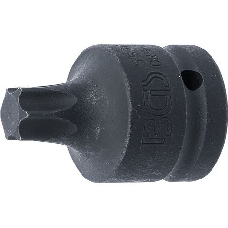 BGS Kraft-Bit-Einsatz Antrieb Innenvierkant 20 mm (3/4") T-Profil (für Torx) T70 - 5570 (1/2)