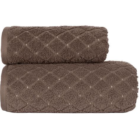 Asciugamano da bagno 70x140 Marrone Olivier Premium (1/5)