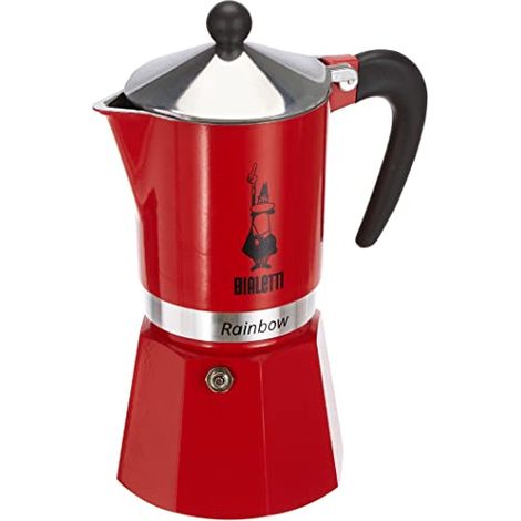 Caffettiera italiana - BIALETTI - RAINBOW - 6 tazze - 0,30 L - Rossa (1/4)