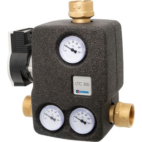 ESBE Unidad de válvula de carga LTC361, DN25, 60 grados, Bomba HE de 6 metros, 55006100