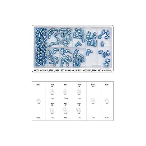 Set di ingrassatori/calibri metrici 110 pezzi YT-06888 yato (1/4)