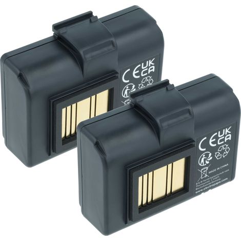 vhbw 2x Battery compatible with Zebra ZQ630 RFID, ZR628, ZR638 Printer Copier Scanner Label Maker (2600 mAh, 7.4 V, Li-Ion) (1/4)
