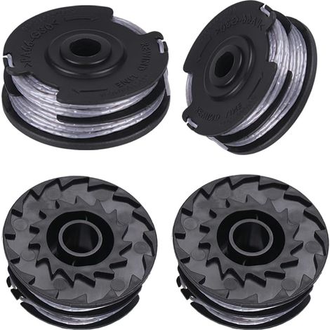 Lot de 4 Bobines de fil pour Coupe-bordure, Compatible ART 24 27 30 36 LI, Fil résistant usure, Jardinage pelouse
