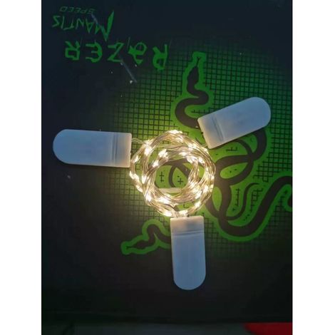 Luci decorative a stringa con 6 batterie, 2 m (bianco caldo) (1/5)