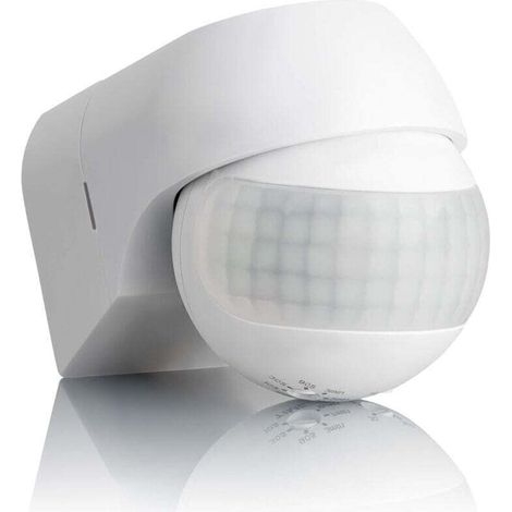 Bewegungsmelder für den Außenbereich, Schutzart IP44, Aufputzmontage, programmierbar, Infrarotsensor, 15 m/180° Reichweite, einstellbare LED, max. 800 W/500 W (1/4)