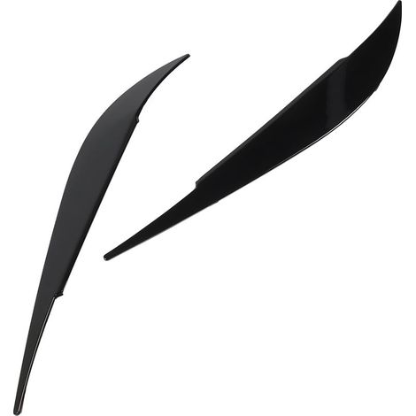 paire de sourcils de phare colorés, robuste et élégant, couvercle de protection des paupières de phare pour série 4 F32 F33 F36, noir brillant (1/5)