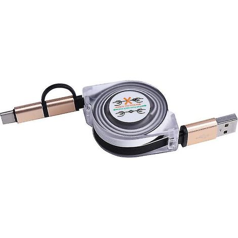 1 câble de chargement rétractable pour téléphones Android (1/3)