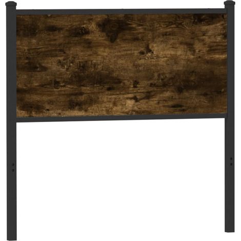 Ersatz-Kopfteil Räuchereiche 75 cm Holzwerkstoff und Stahl