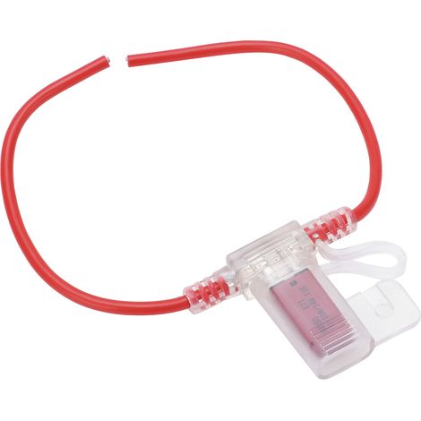Support de fusible voiture 31,5cm 12AWG TPE PVC, coupe-circuit réarmable 10A, idéal coffre, camping-car, protection électrique automobile (1/5)