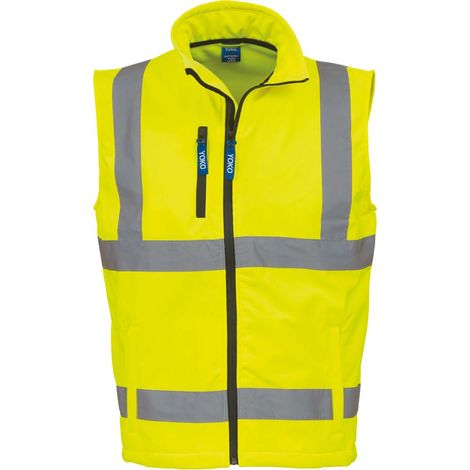 Yoko Bodywarmer Softshell ad alta visibilità Giallo XXXL (1/2)