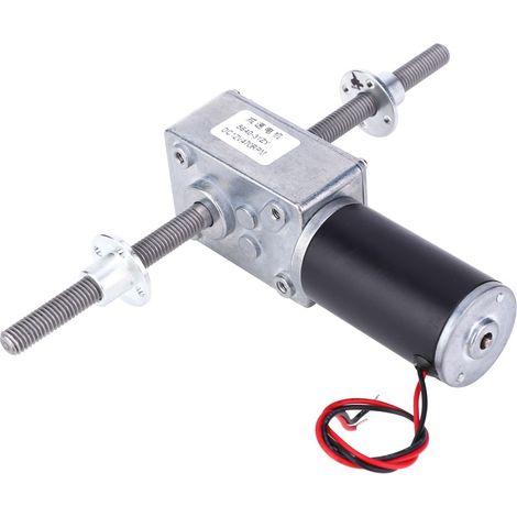 Moteur Réducteur Hélicoïdal 1280 avec Arbres Droits, Bride M8 et Rapport 670:1 (1/3)