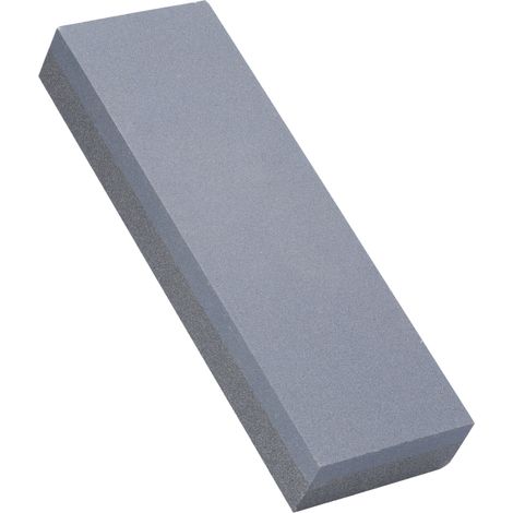 Pierre à aiguiser double face 180/320 grains de carbure de silicium pour usage domestique, affûtage professionnel pour couteaux de cuisine. (1/5)