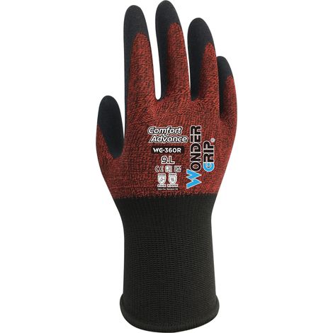 WONDERGRIP COMFORT ADVANCE WG-360R GANTS DE SÉCURITÉ DOUBLURE ULTRA-FINE HAUTE ADHÉRENCE TECHNOLOGIE TPDT COMPATIBLE IT ET COUPE