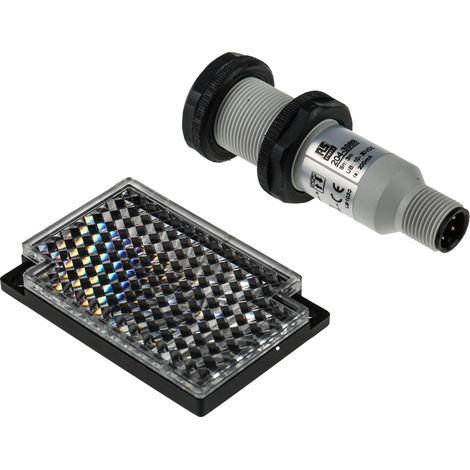 Capteur photoélectrique Réflexion rétro RS PRO, 3 m, Cylindrique, IP67 ( Prix pour 1 ) (1/5)