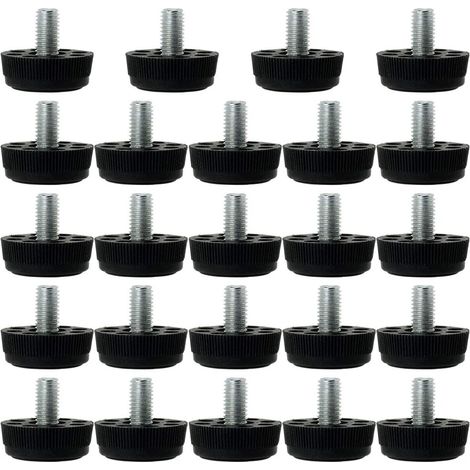 M8 x 13 x 30 mm Adjustable Leveling Feet 24 Pcs Furniture Floor Protection for Home Restaurant Table Legs Réglables, Protection de Sol pour Pieds de Table de Restaurant à Domicile (1/5)