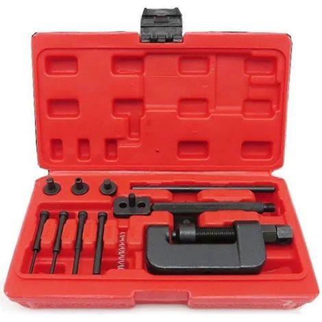 Outil universel de rivetage pour chaîne de vélo, dérive-chaîne, séparateur de maillons et riveteuse. Kit d'outils pour moteur. (1/5)